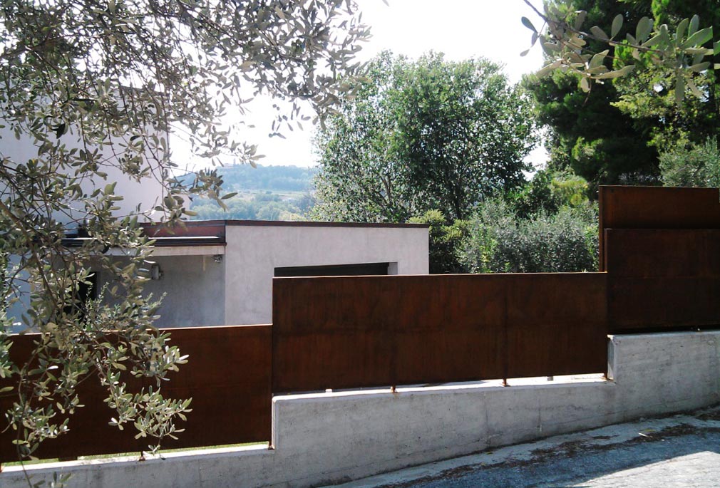 recinzione in corten